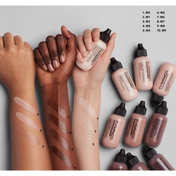Mac Foundation Studio Radiance Face And Body Radiant Sheer Foundation W9 Shade - Picture 4 of 6